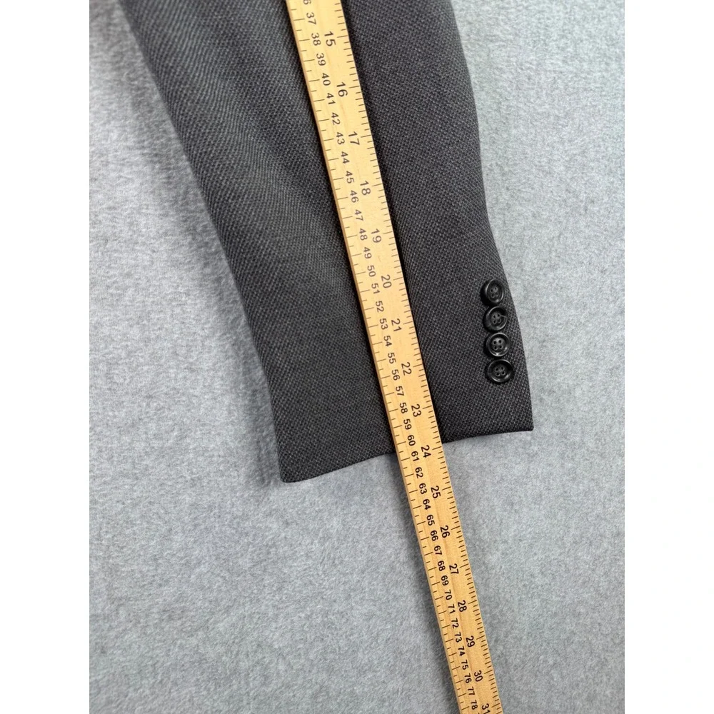 Jos. A. Bank Travelers Collection Grey 100% Wool Blazer Sport Coat 44R 01110